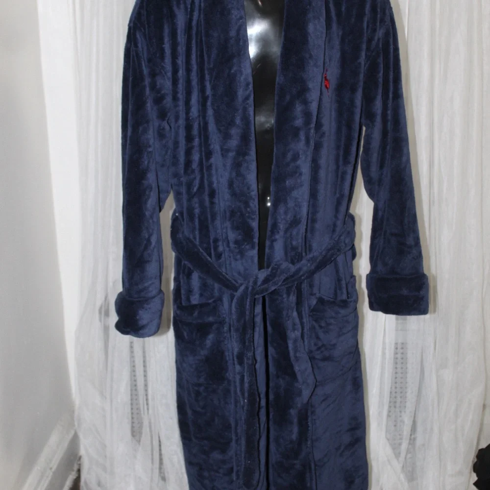Polo Ralph Lauren Velour Robe. Sz One Size - Picture 2 of 7